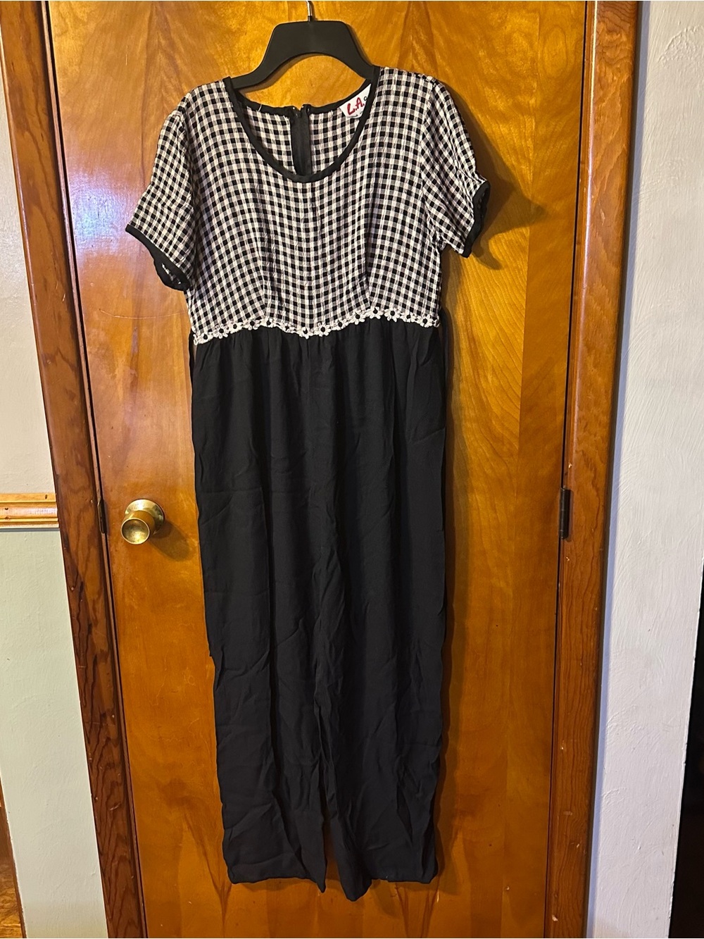Black and Cream  LA Gal jumpsuit